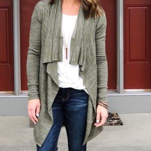 Stella&dot The Always Cardigan.  Olive